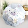 Blue Cinnamoroll and Bear Automatic Opening and Closing Cartoon Umbrella, Lightweight 3-Fold, With Cute Cartoon Characters, Suitable for Home, Outdoor