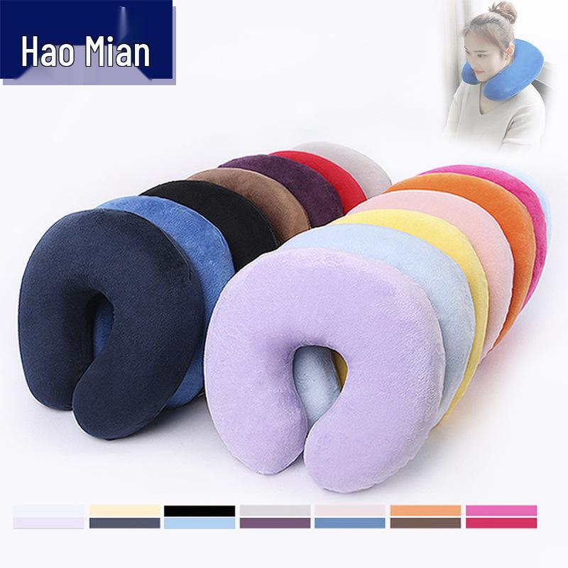 U-Shaped Memory Foam Travel Pillow for Neck Support – Ideal for Office, Car, and Naps