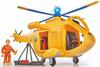 Strażak Sam Helikopter Ratunkowy Wallaby + Figurka Chwytak Kosz Akc. Św/Dźw
