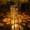 Солнечный садовый светильник-подсолнух с металлической скульптурой для декора двора на открытом воздухе