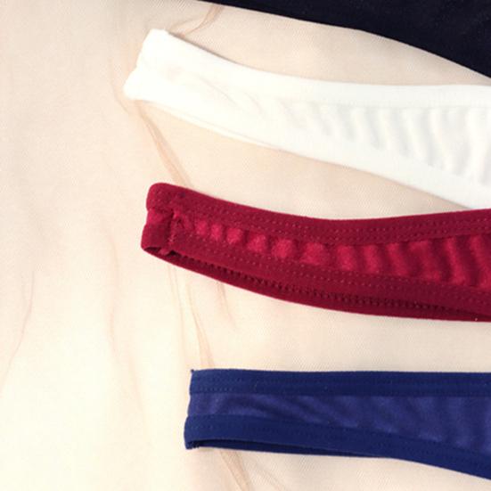 Women Thong Panties Thin Low Waist Seamless Solid Color Good Breathability Lady Underpants