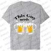 Men's Street Wear T-shirts Need Beer Graphic Tee Shirt Homme Funny Low Battery Need Beer Novelty T-Shirt Drinking Party Tshirts