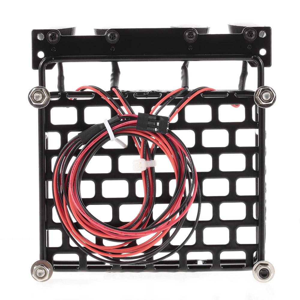 Багажник на крыше со световой балкой для 1/10 RC Crawler Axial SCX10 D90 110 Traxxas TRX-4