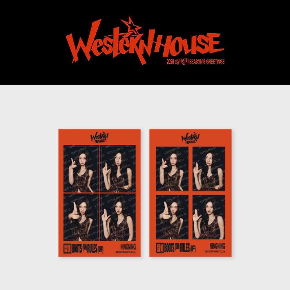 Предзаказ 2026 SM Artist Season's Greetings aespa Набор из 4 фотографий