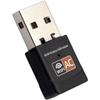 600 Мбит/с 802.11ac Беспроводной USB WiFi-адаптер Wi-Fi 5 Двухдиапазонный 2,4/5 ГГц Сетевой адаптер-донгл для настольного компьютера, ноутбука Поддержка Windows 10/8/7/XP, MAC OS