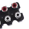 5Pcs 6 Holes Rca Female Stereo Audio Jack Av Audio Input Socket Connector