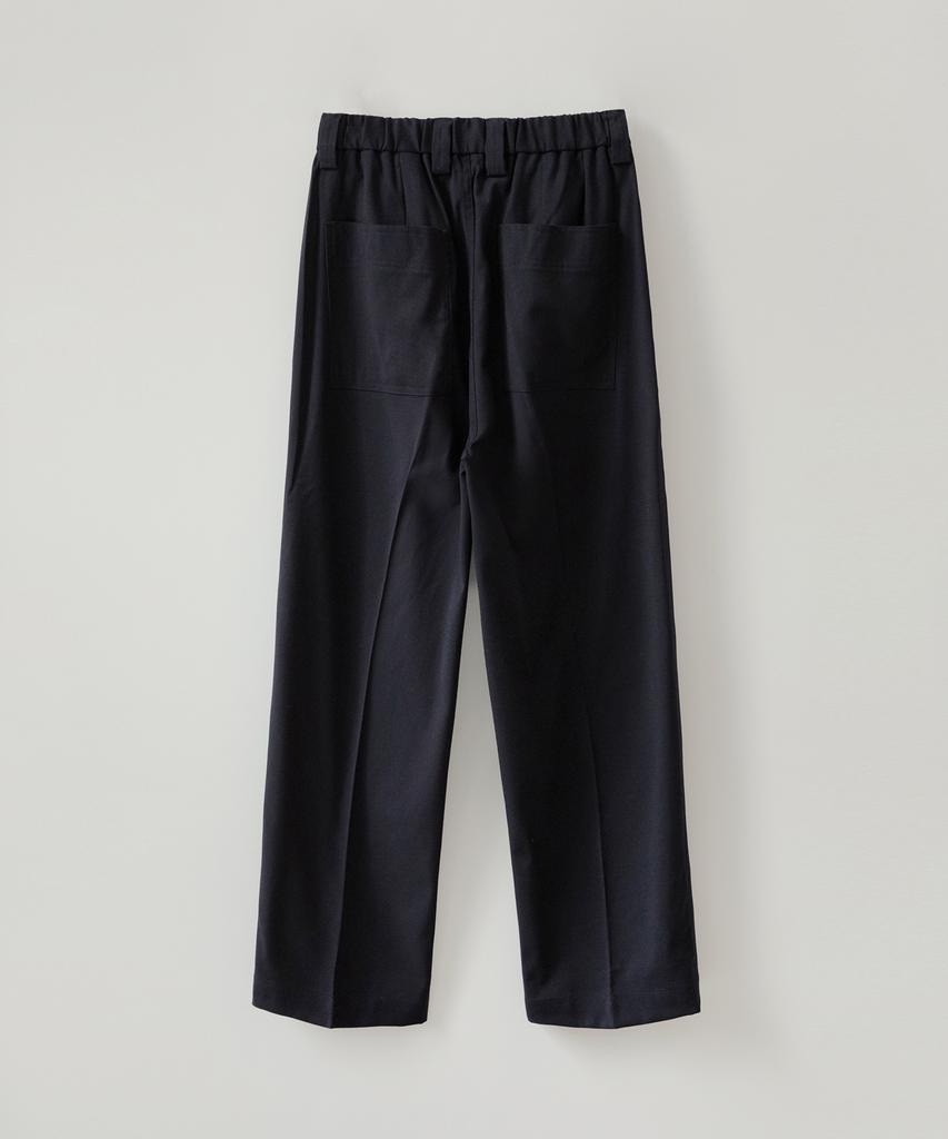 PUBLICFIGURE Wool Blend Easy Pants_Navy