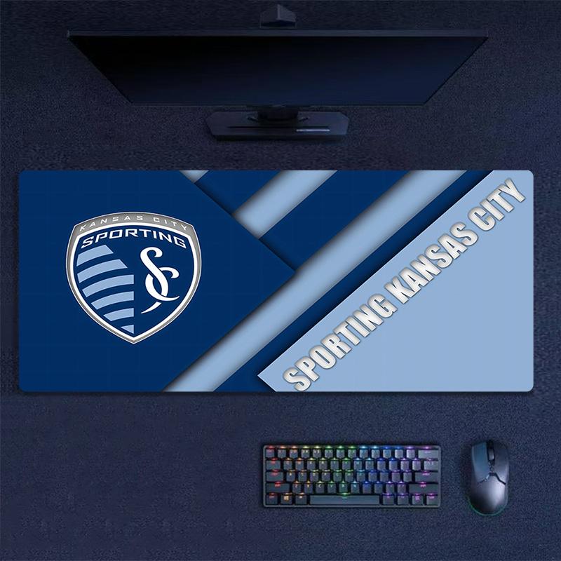 Sporting Kansas City Print Cushion Non-slip Laptop Tablet Big Mousepad XXL Mat Mini PC Playmat With Lock edge