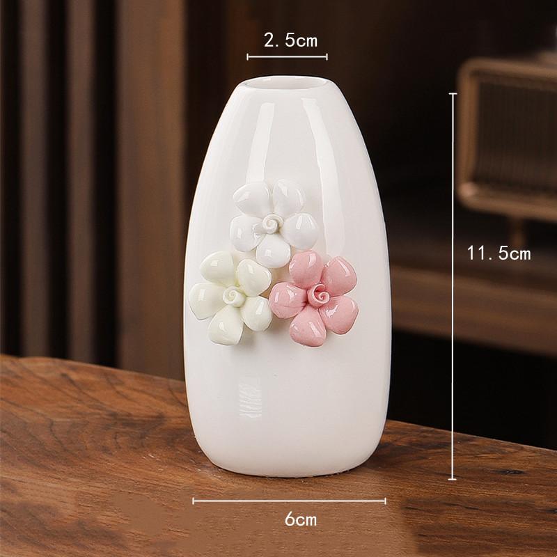 Мини-ваза, керамическая ваза, тисненый цветок, фарфор, ручная работа, цветочная композиция, аксессуары, гидропоника, террариум, украшение дома