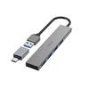 HUB USB - HAMA - 4 Ports - USB 3.2 Gen1 - Ultra Slim - Aluminium