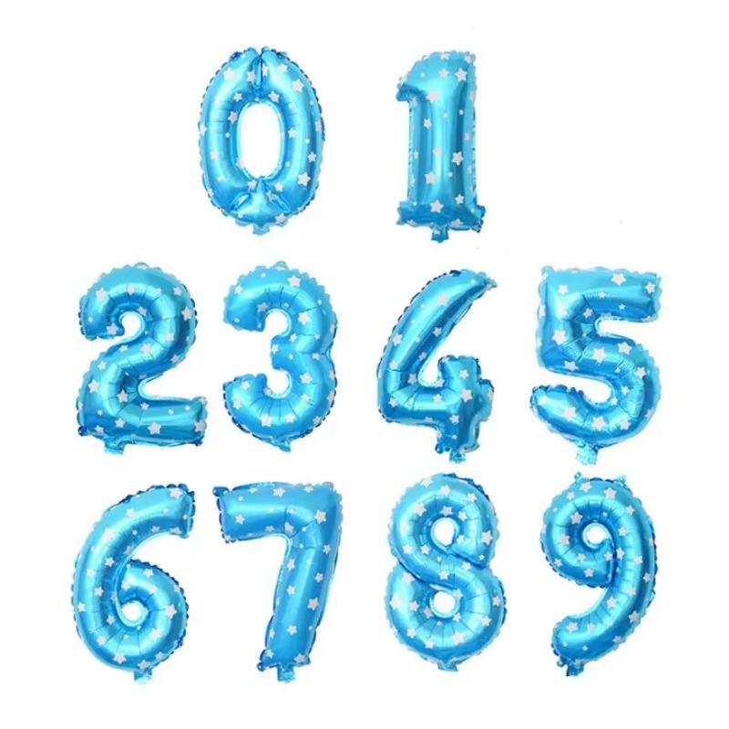 16 32 Inch Foil Birthday Balloons Number Ballon Figures Wedding Happy Birthday Party Decorations Kid Baloons Birthday