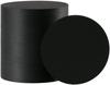 Paper Coasters Plain Black Round 1mm 100 Sheets