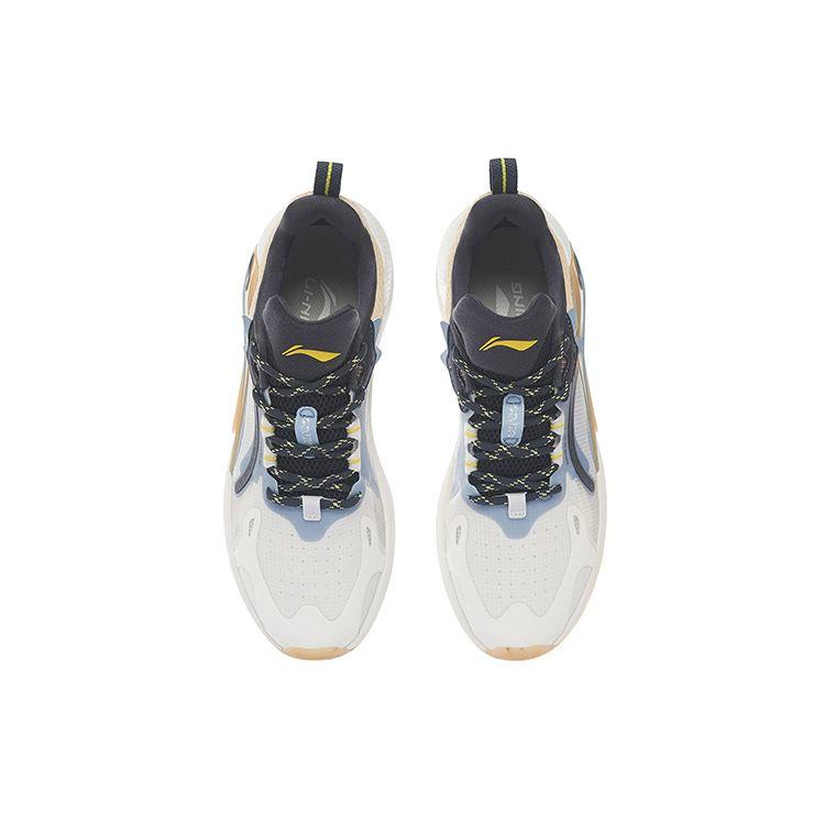 Li Ning Starfire 3 Легкие высокопрочные модные дышащие повседневные туфли мужские кроссовки белого цвета хаки AGLS061-1