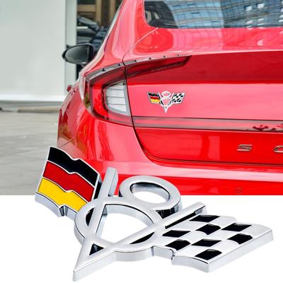 1 шт. V8 немецкий флаг табличка 3D металлическое крыло автомобиля боковой багажник задняя наклейка эмблема значок наклейка для автомобилей