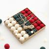 36pcs Christmas Wool Felt Ball Ornaments DIY Craft Kit for Tree Decoration 3cm Size Polyester Felt Balls for Holiday Use