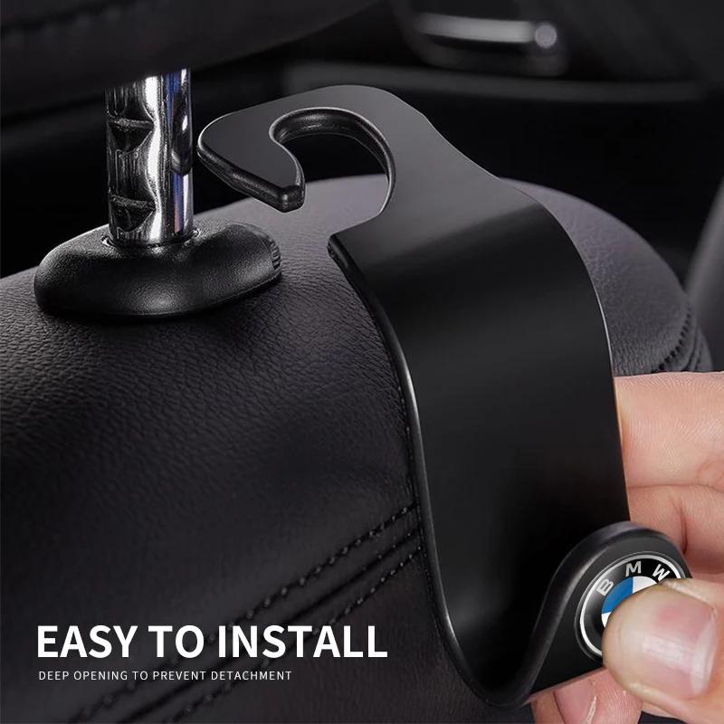 HVHG7 For BMW Hot Car Seat Headrest Hook Auto Back Seat Storage Organizer Hanger For BMW M 50th E46 E90 E49 F30 F80 E36 E46 E93 E92 F3