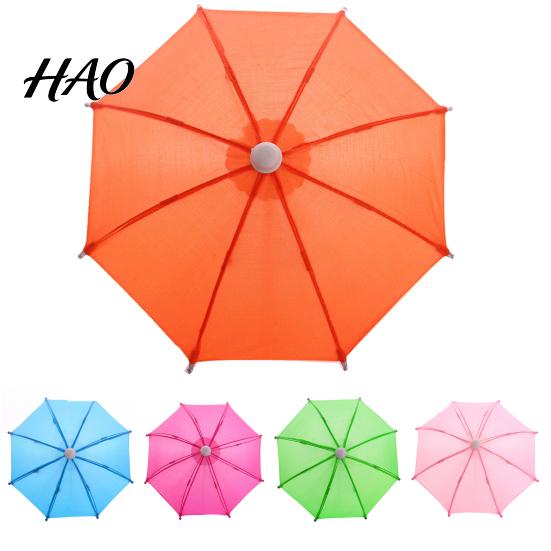 Umbrella Decorations Doll Cute Decorative Solid Color Dollhouse Household Supplies Open Close Decoration Daily Use American Mini