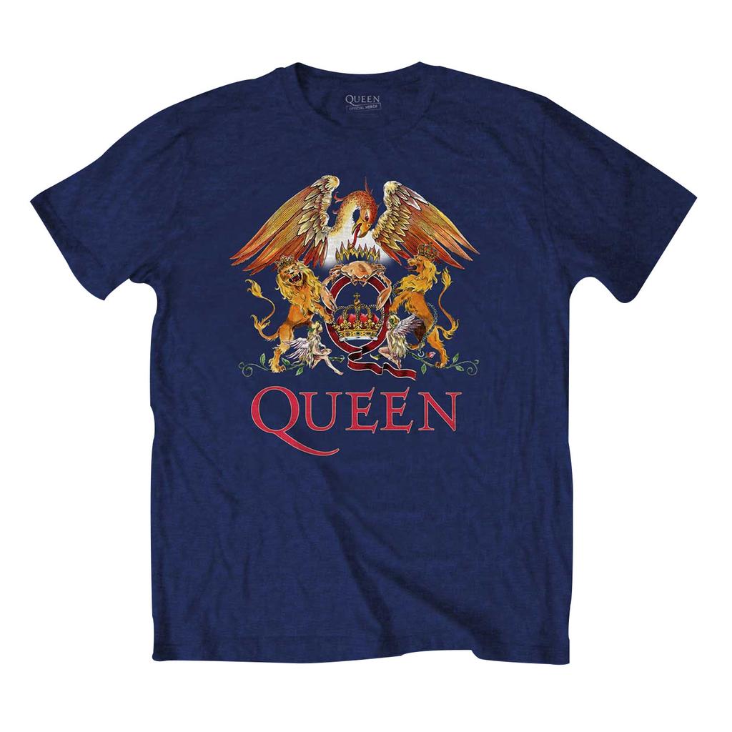 Queen Классическая футболка с гербом унисекс для взрослых