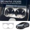 For Toyota Prius 60 Series 2024 2024 ABS Black Gear Front Water Cup Holder Cover Drinking Cup Holder Frame Interior Access H3N6