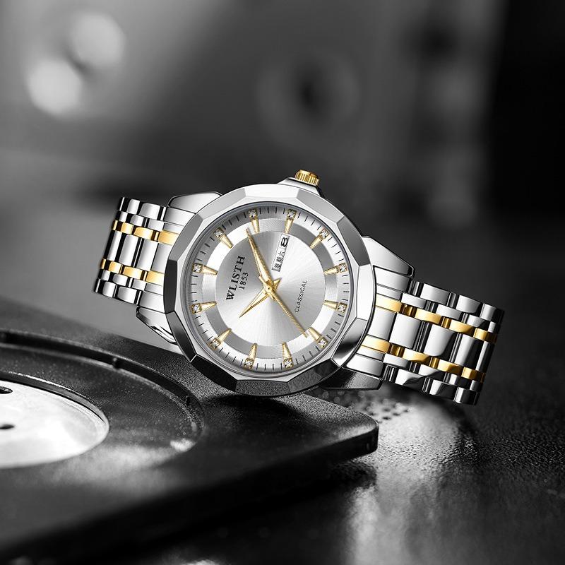 Top Brand Men's Watch Waterproof Luminous Double Calendar Business Quartz Wrist Watch