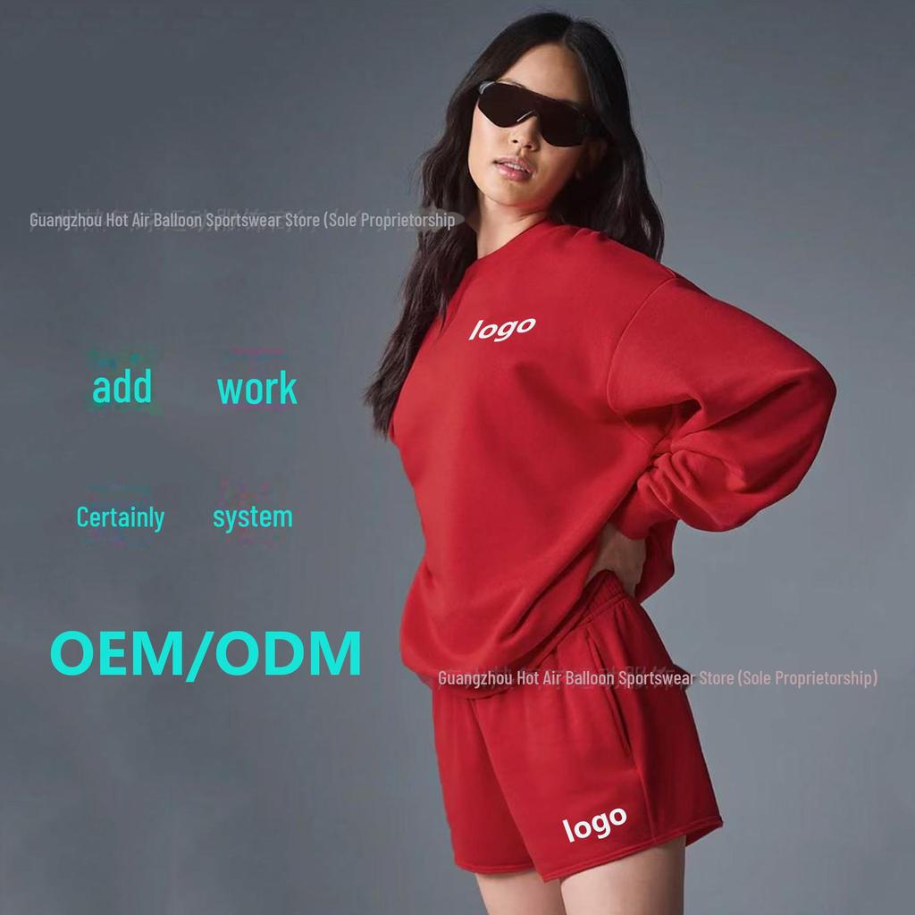 Alo Yoga Женская повседневная толстовка с круглым вырезом и длинным рукавом