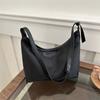 Большая вместимость модной корейской версии однотонной повседневной сумки 2024 года, новая универсальная сумка через плечо с петлями