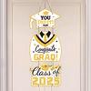 Выпускной 2025 года, подвесная табличка для входной двери Выпускной 2025 года Приветственная табличка для украшения крыльца выпускного