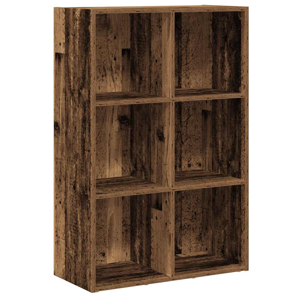 Bookshelf Sideboard Vintage Wood Look 66 x 30 x 98 cm Engineered Wood