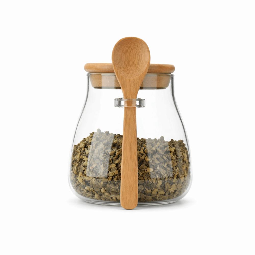 Leak-Proof Glass Storage Jars Wide Mouth Glass Canister Jar Kitchen Canisters Grains