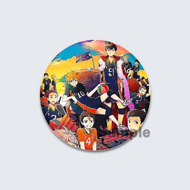 32/44/58 мм значки с героями мультфильмов Аниме Haikyuu!! Значок Манга Фигурки Значки Значок Рюкзак Одежда Украшения Броши для Сумки DIY Аксессуары