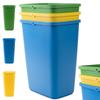 12L Trash Can Set of Containers for Waste Sorting Bucket 3pcs
