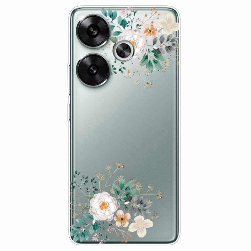 Для Xiaomi Poco F6 Чехлы Мягкие Прозрачные ТПУ Силиконовые Задние Крышки Телефона Для Xiaomi Poco F5 Чехлы Redmi Turbo 3 Прозрачные Защитные