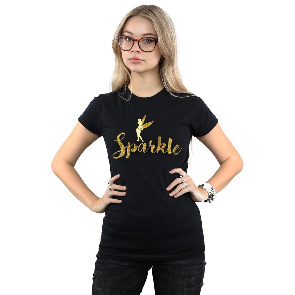 Disney Womens/Ladies Princess Tinker Bell Sparkle Time Cotton T-Shirt