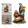 Holy Family Mary Joseph Religious Figurine Miniature Decoration , Mini Resin Statues Figures Desktop