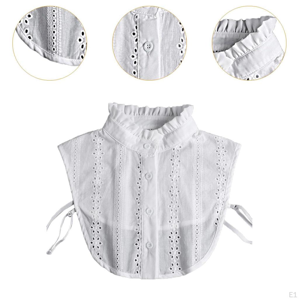 False Collar for Ladies Decorative Versatile Fashion Jacquard Faux