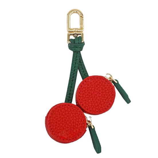 Милый фруктовый кошелек для монет на молнии, брелок для сумки, авокадо, персик