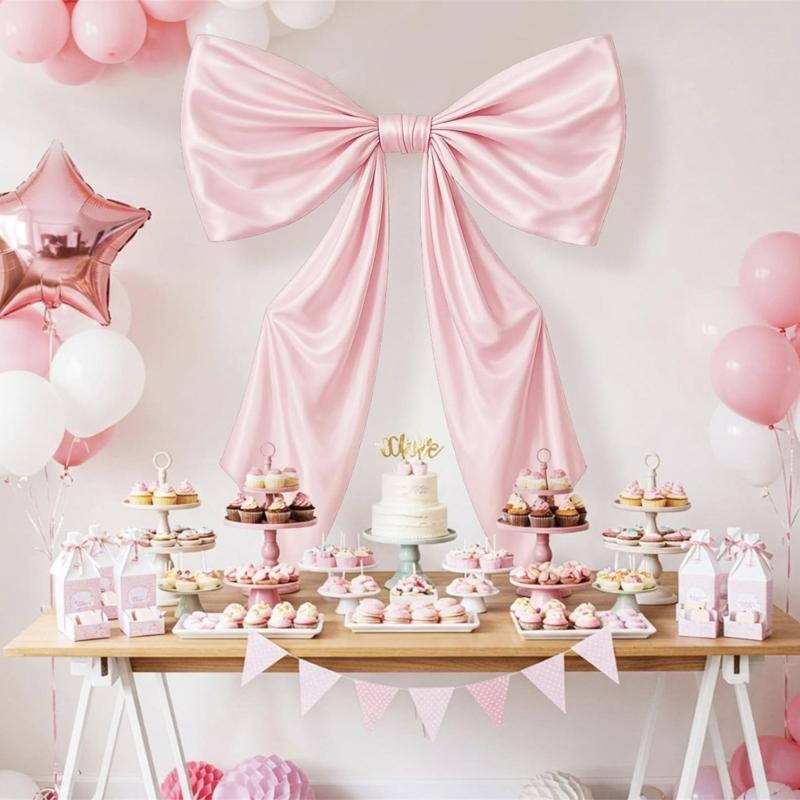 Большой декоративный бант для фестивального мероприятия, для использования в помещении и на улице, простая установка, праздничное украшение