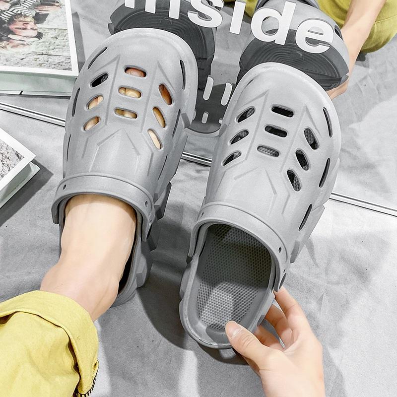 Cave Shoes Men's Summer Outside Wear Sports Beach Baotou Slippers Non-slip Wear-resistant Men's Casual Soft Bottom Sandals