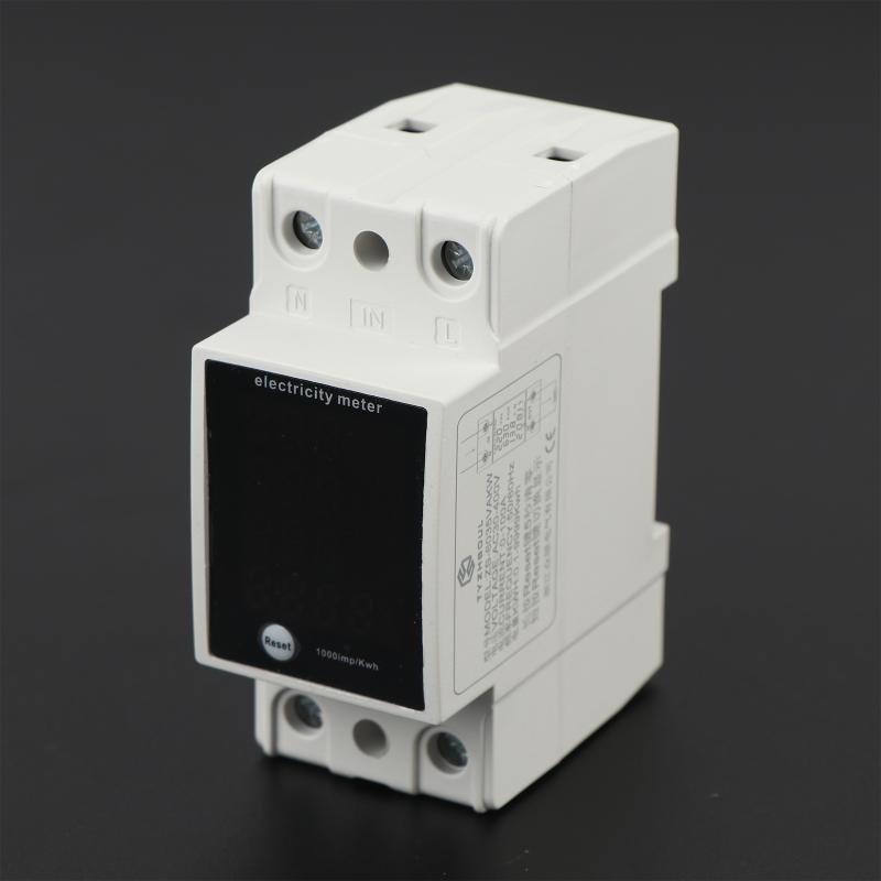 Din Rail Mounted Electricity Meter ZS6035VAKW Digital Power Monitor AC30400V for Home Office Accurate Usage Tracking