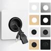 86Type Cable Socket Panel With Outlet Hole Cable Cover Decorative Cover  Network Cable