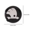 56mm 4pcs Car Wheel Center Hub Cap Badge Sticker For Skoda Octavia Fabia Kamiq Kapoq Kodiaq Rapid Superb SCALA Auto Accessories
