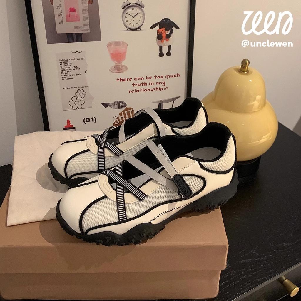 Мятные летние~ Балетки с увеличивающей высоту подошвой 5,5 см, женские летние дышащие туфли Мэри Джейн на платформе, повседневные кроссовки