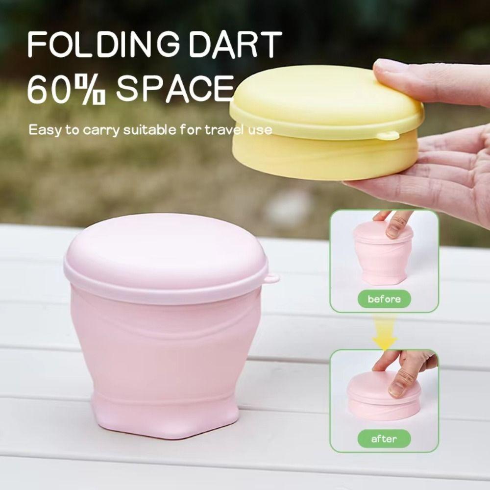 Silicone Folding Cups 180ml Portable Teacup Fashion Collapsible Travel Cups Camping