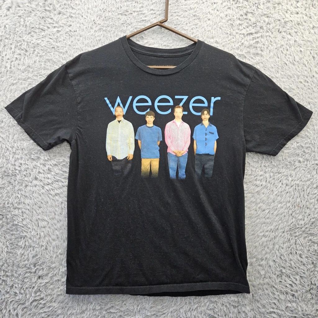 Punk Retro Band Tee Weezer T Shirt Since Computer Band Tee Alt Punk Rock Streetwear Print Casual Loose T Shirts Unisex
