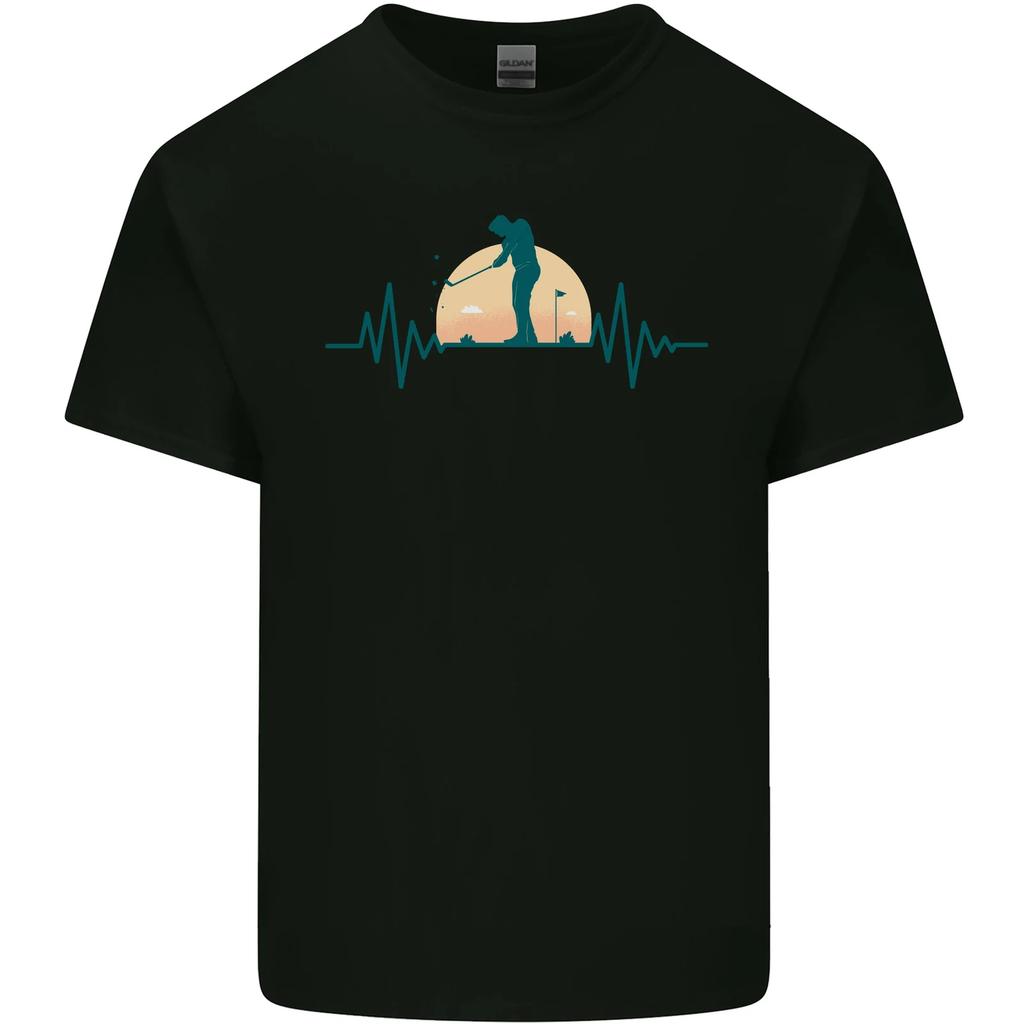 Golf Heartbeat Pulse Kids T-Shirt Childrens