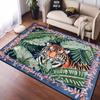Modern Style Big Size Living Room Rugs Tiger Pattern Bedroom Carpet Soft Non-slip Mat for Kids Foldable Easy Clean Customizable