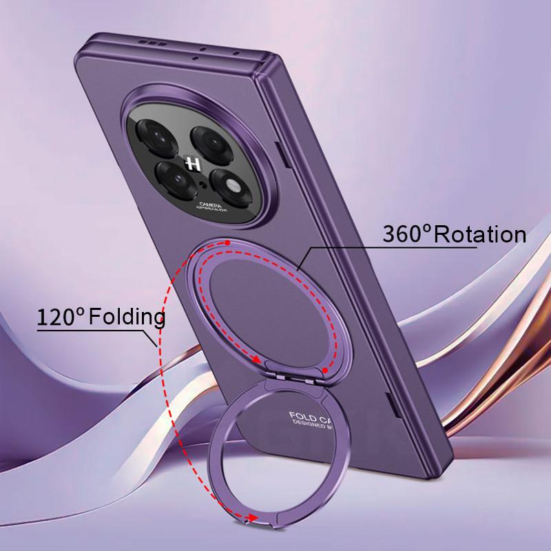 Magnetic Hinge 360 All-included Case for Oppo Find N5 Outer Screen Glass Magnetic Charge Ring Holder Cover for Oppo Find N5 Case