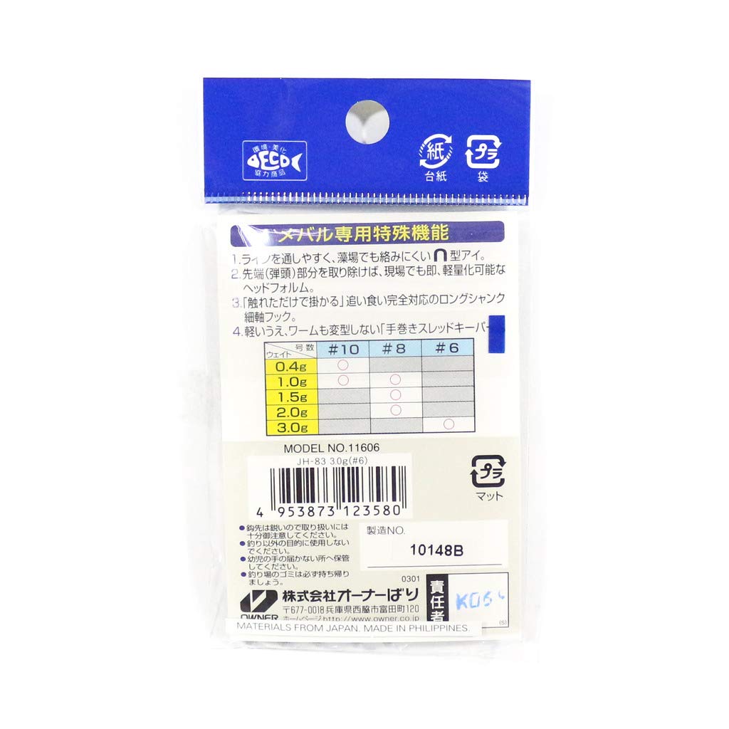 OWNER Rockfish Bullet JH-83 1.5g #8