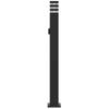Path Lights with Socket 3 pcs Black 110 cm Aluminum