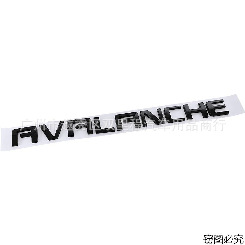 Suitable for Chevrolet GMC AVALANCH modification, electroplated ABS car label, trunk label decoration car sticker emblem